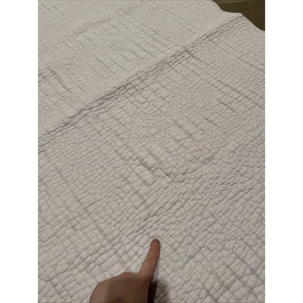 Restoration Hardware Baby Child 38 x 50 Lilac 100% Cotton Quilt Cover Throw Boho